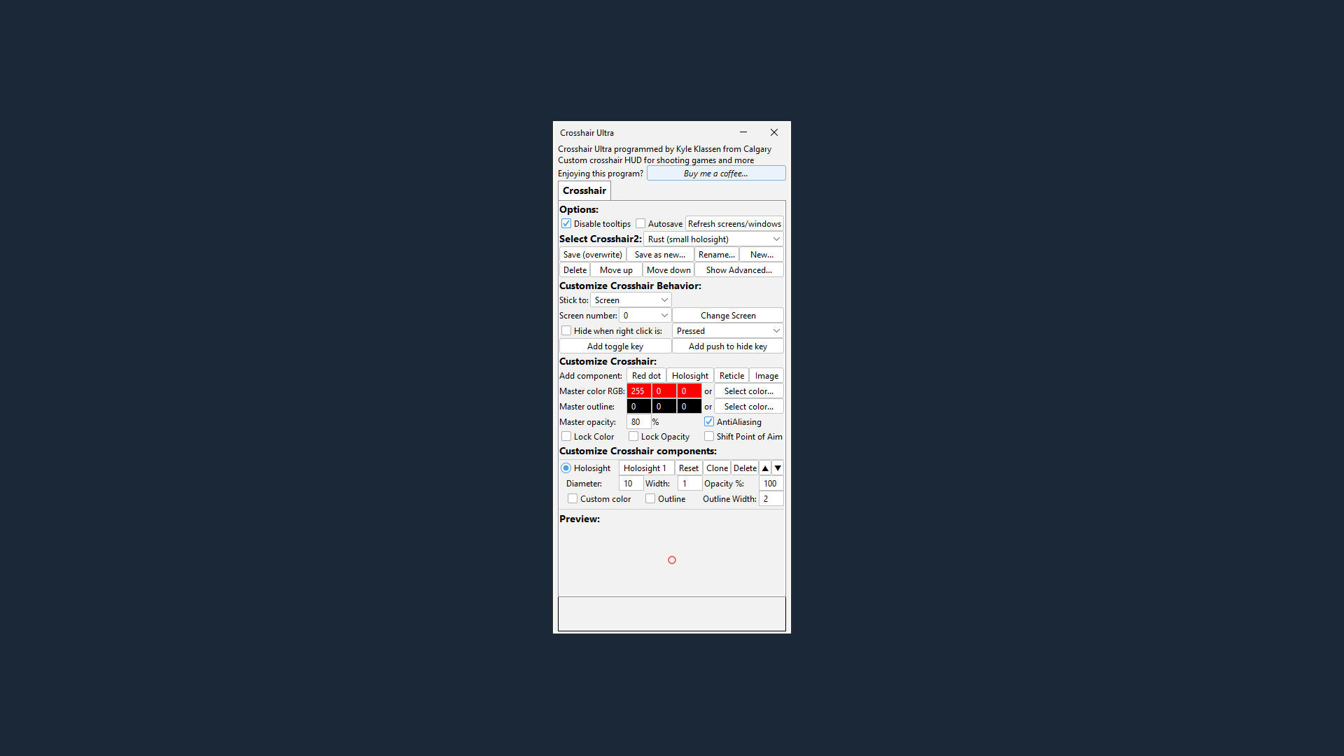 Crosshair Ultra screenshot 1