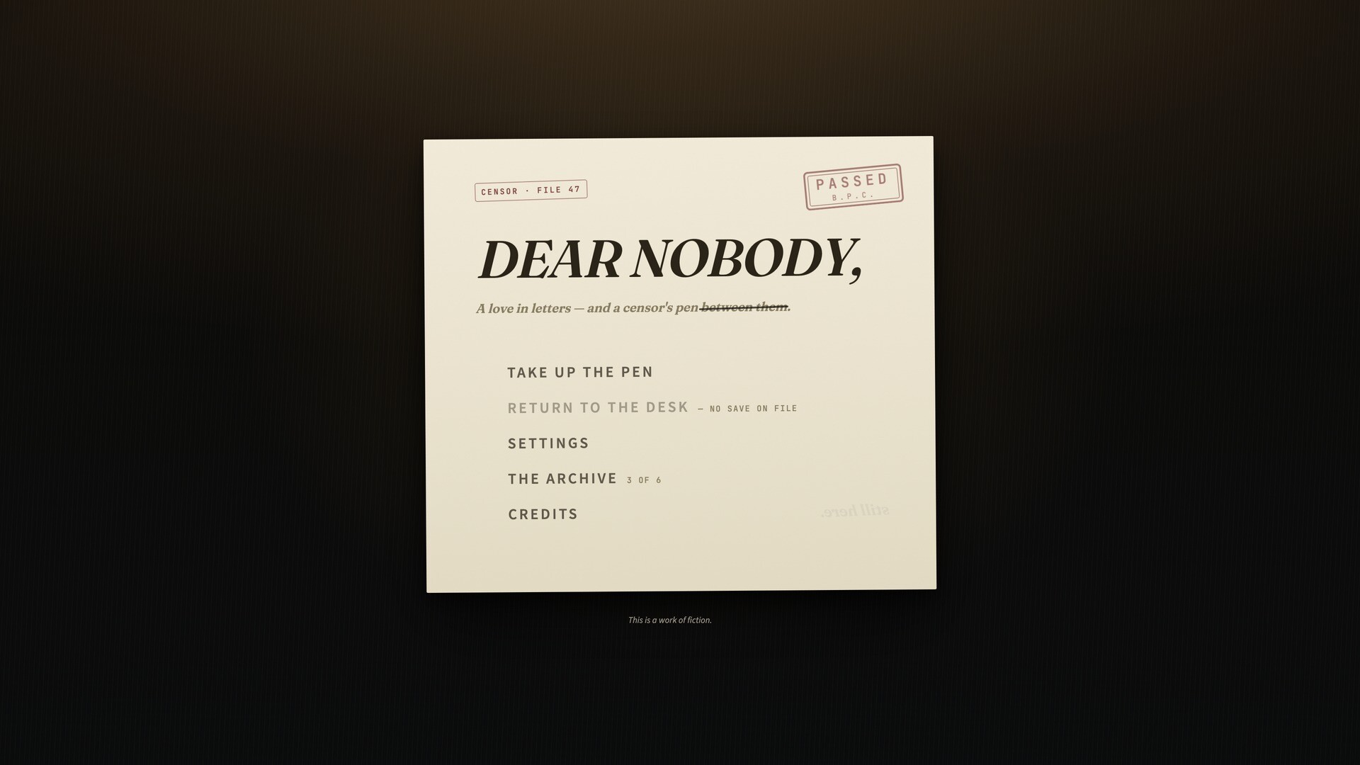 Dear Nobody screenshot 3