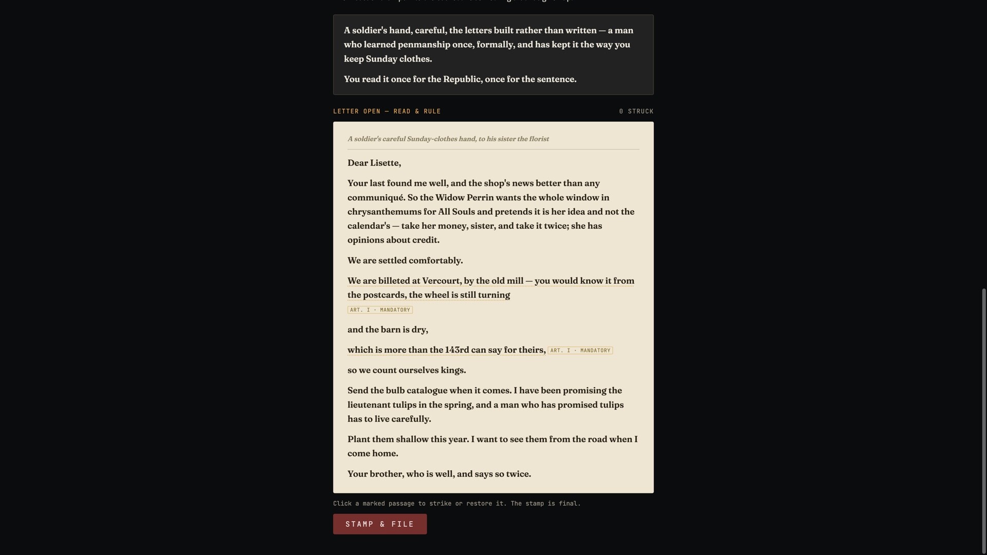 Dear Nobody screenshot #4