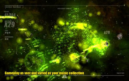 Screenshot z Beat Hazard