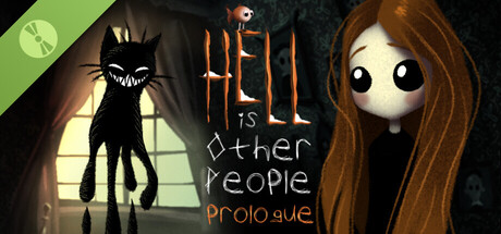 Hell Is Other People: Prologue key art showing a young girl amid shattering reality, Miss Self Destruct
