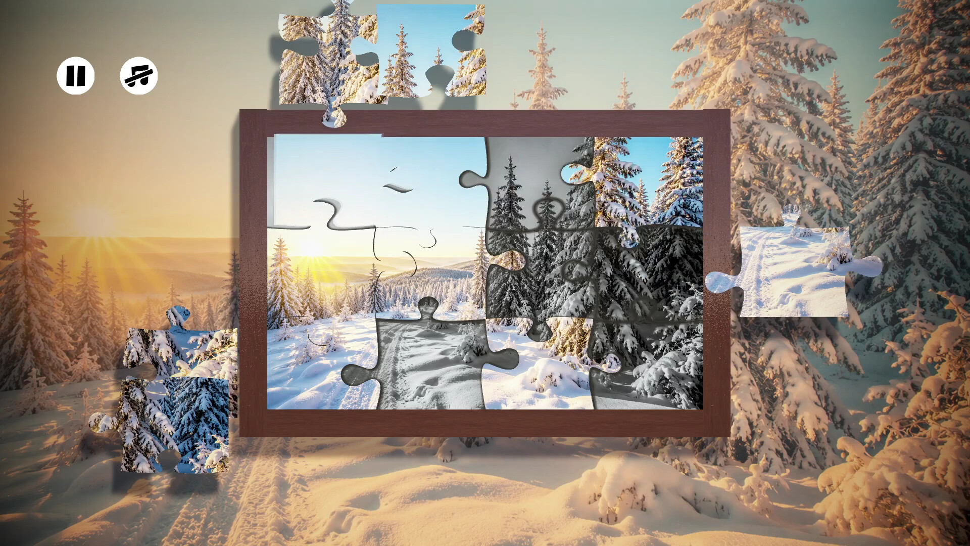 Puzzles Snow screenshot