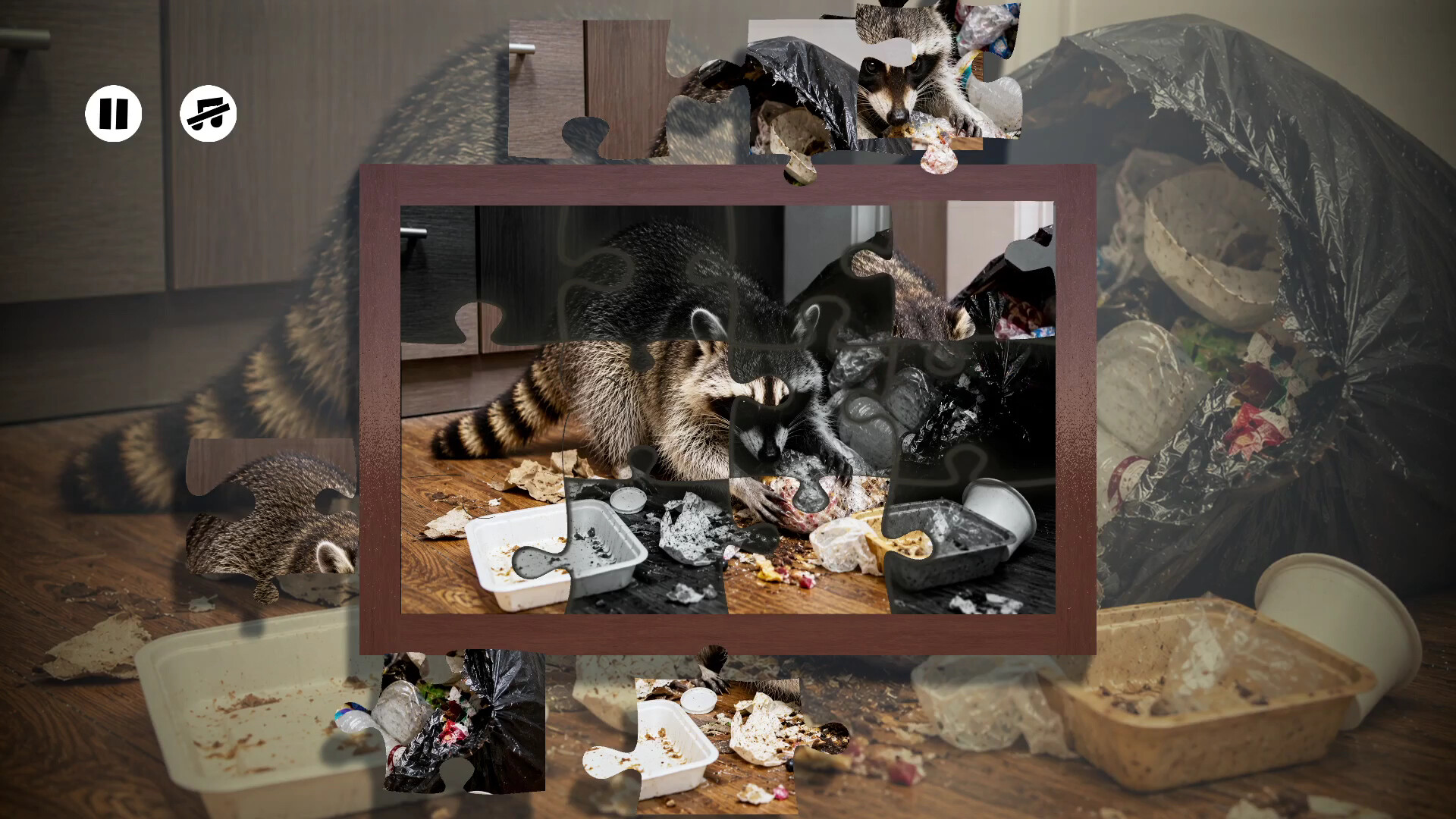 Puzzles Raccoons screenshot 4