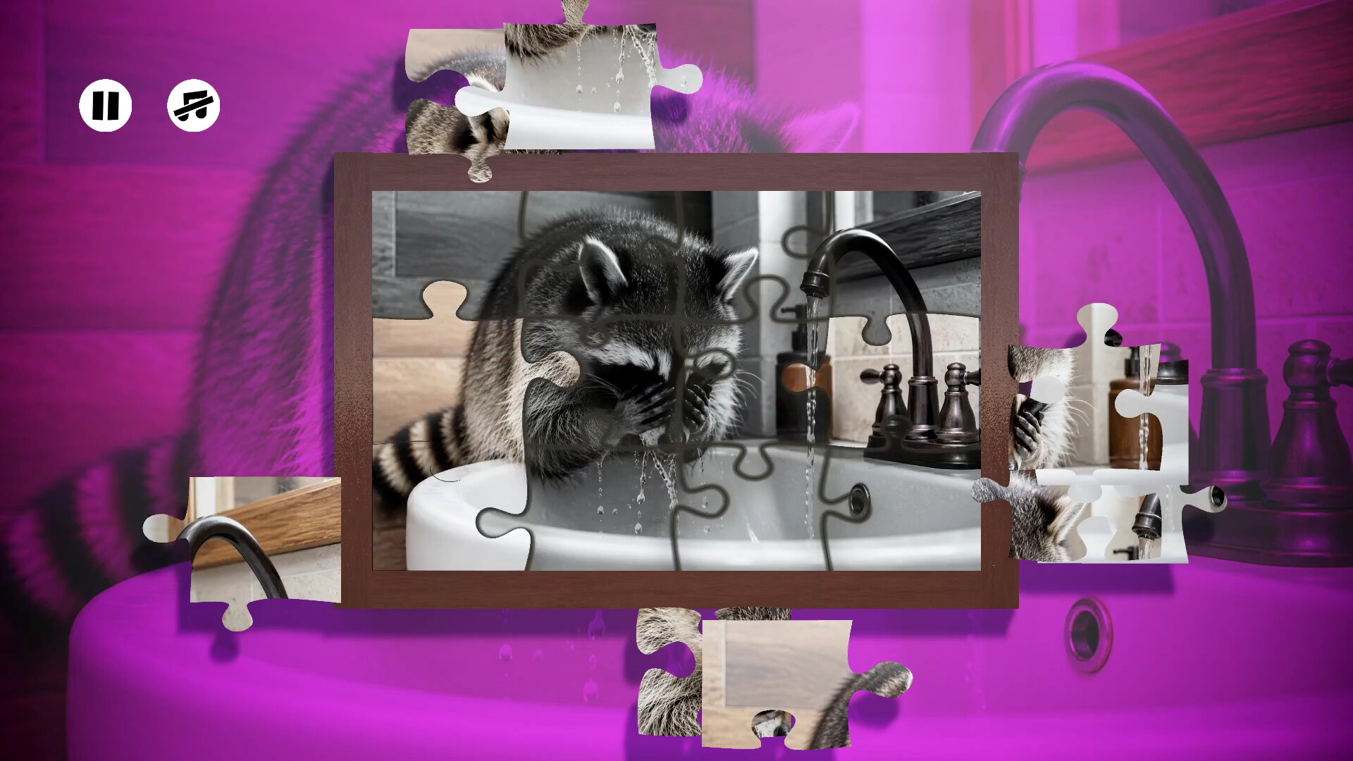 Puzzles Raccoons screenshot 1