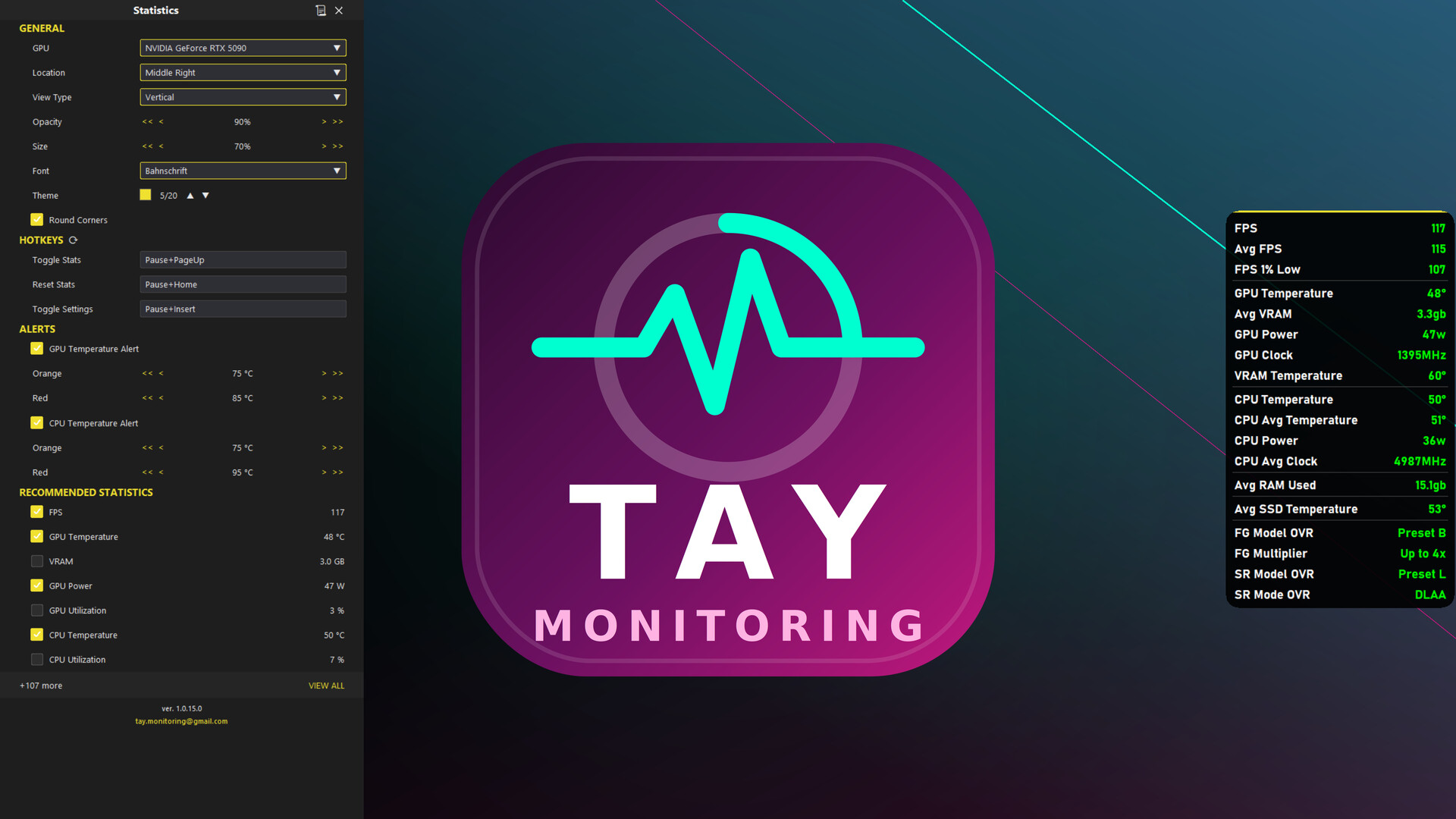 TAY Monitoring screenshot 8