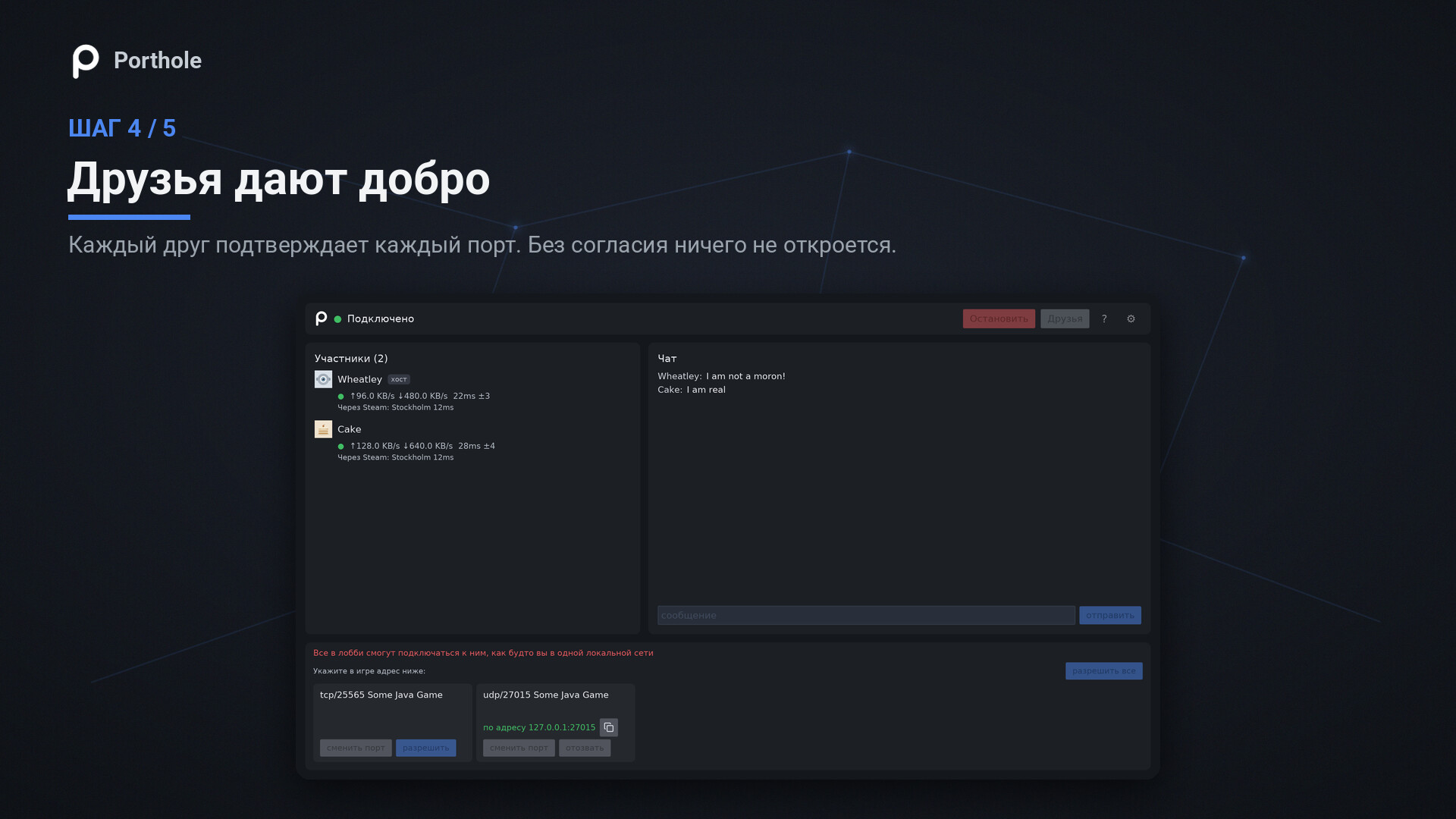 Porthole - Local Port Sharing: изображение 4