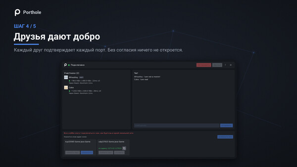 Porthole - Local Port Sharing — скриншот 4