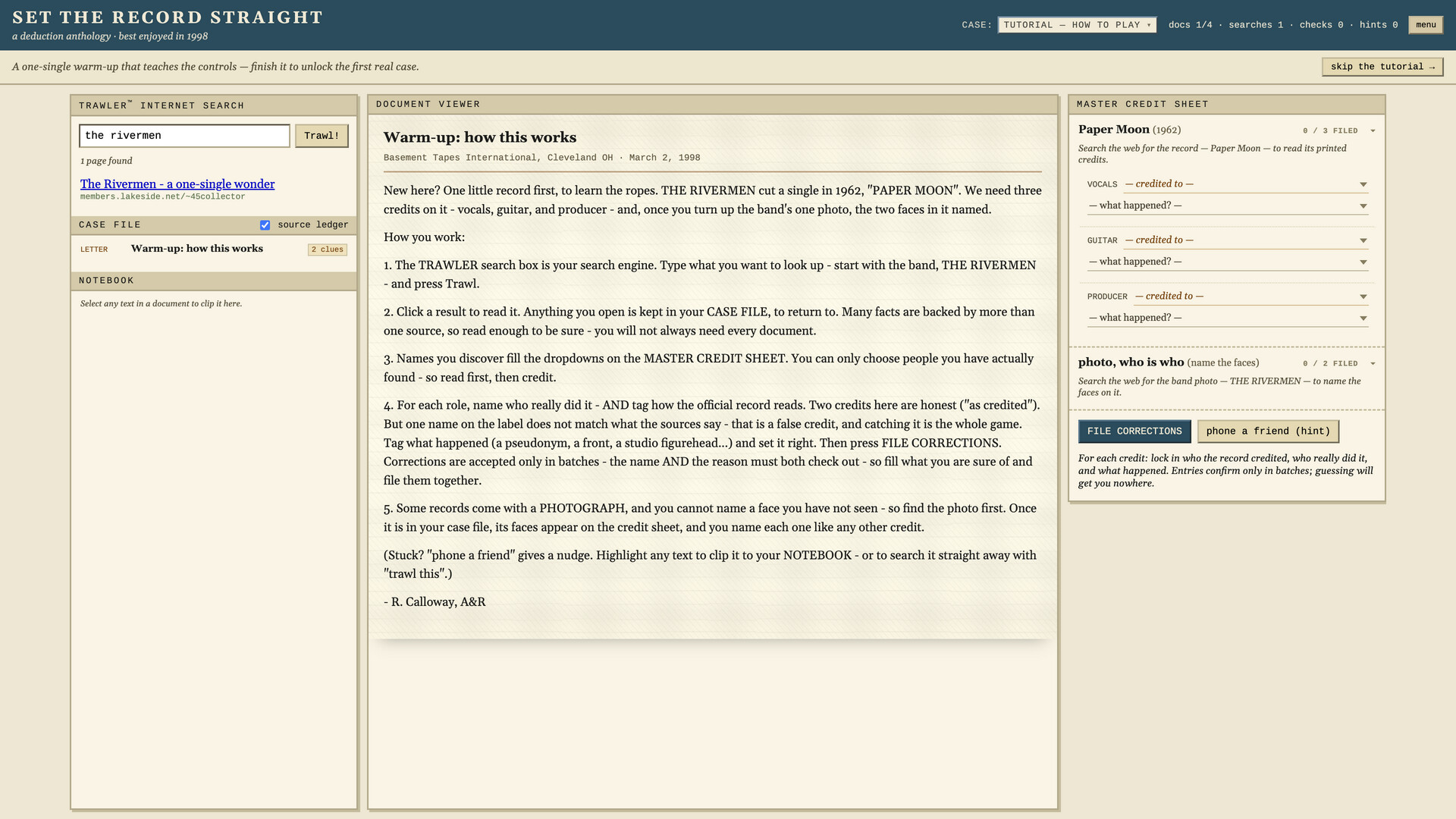 Set the Record Straight – Screenshot 1