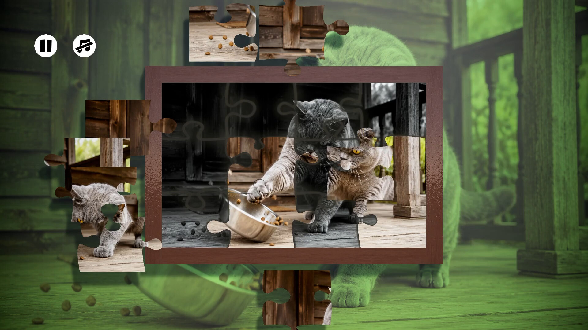 Puzzles Evil Cats 스크린샷 1