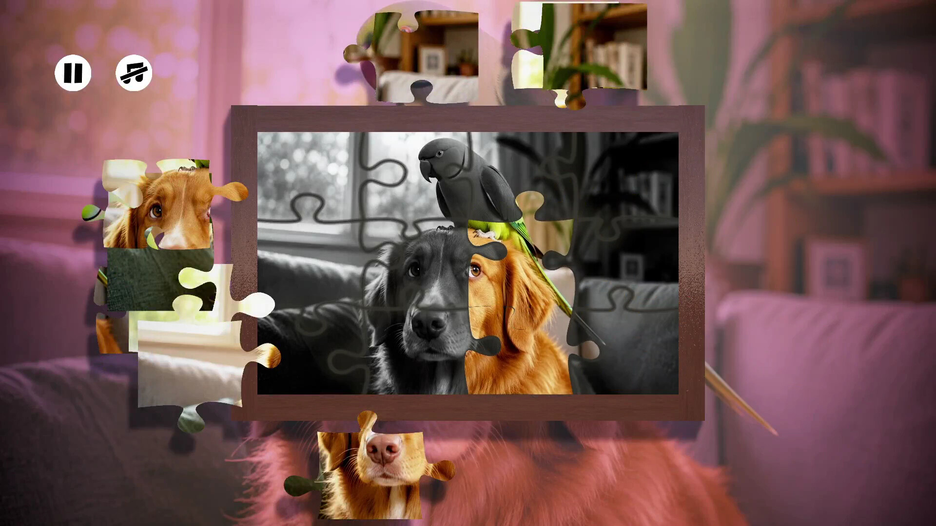 Puzzles Parrots screenshot