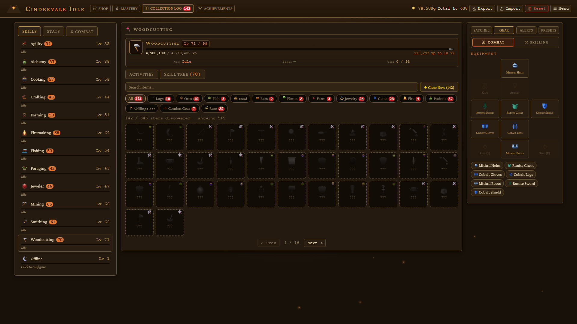 Cindervale Idle screenshot #8