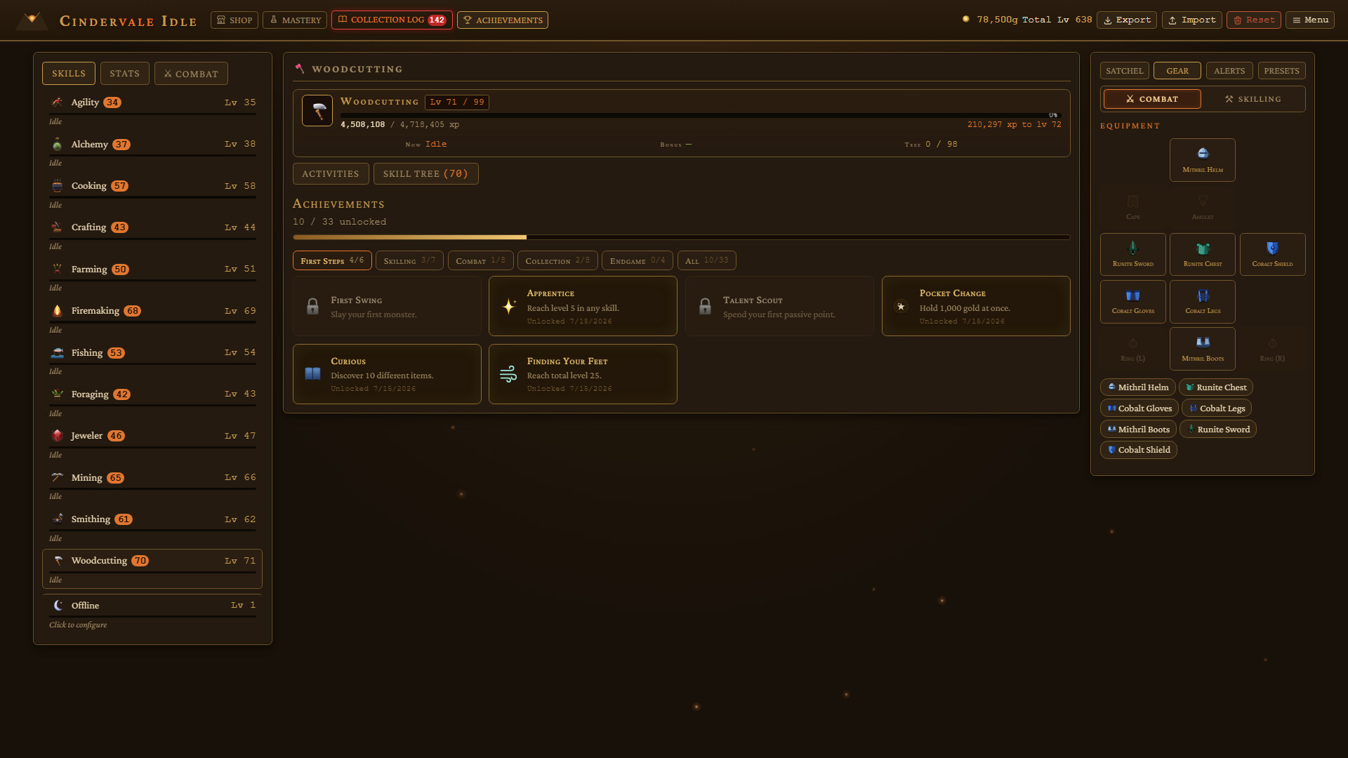 Cindervale Idle screenshot #9