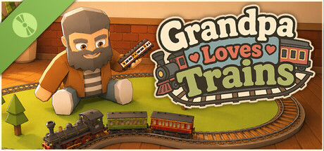 Poster Grandpa Loves Trains Demo