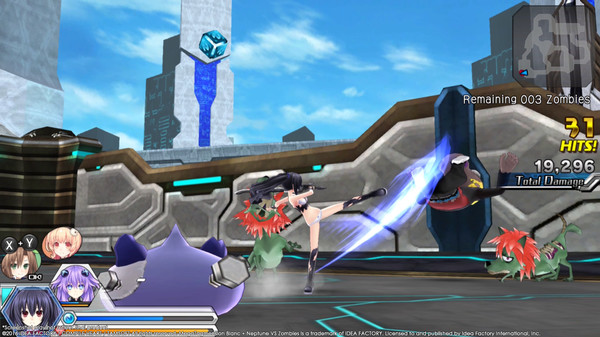 Screenshot z MegaTagmension Blanc + Neptune VS Zombies Screenshot z MegaTagmension Blanc + Neptune VS Zombies