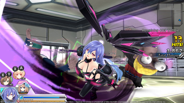 Screenshot z MegaTagmension Blanc + Neptune VS Zombies Screenshot z MegaTagmension Blanc + Neptune VS Zombies