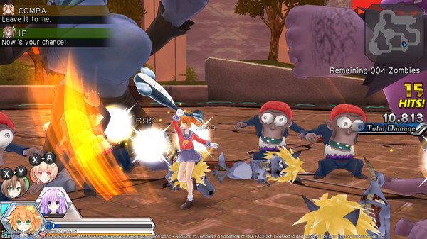 Screenshot z MegaTagmension Blanc + Neptune VS Zombies Screenshot z MegaTagmension Blanc + Neptune VS Zombies