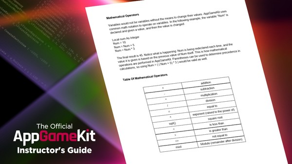 AppGameKit Classic - Educational Materials Pack