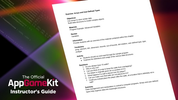 AppGameKit Classic - Educational Materials Pack