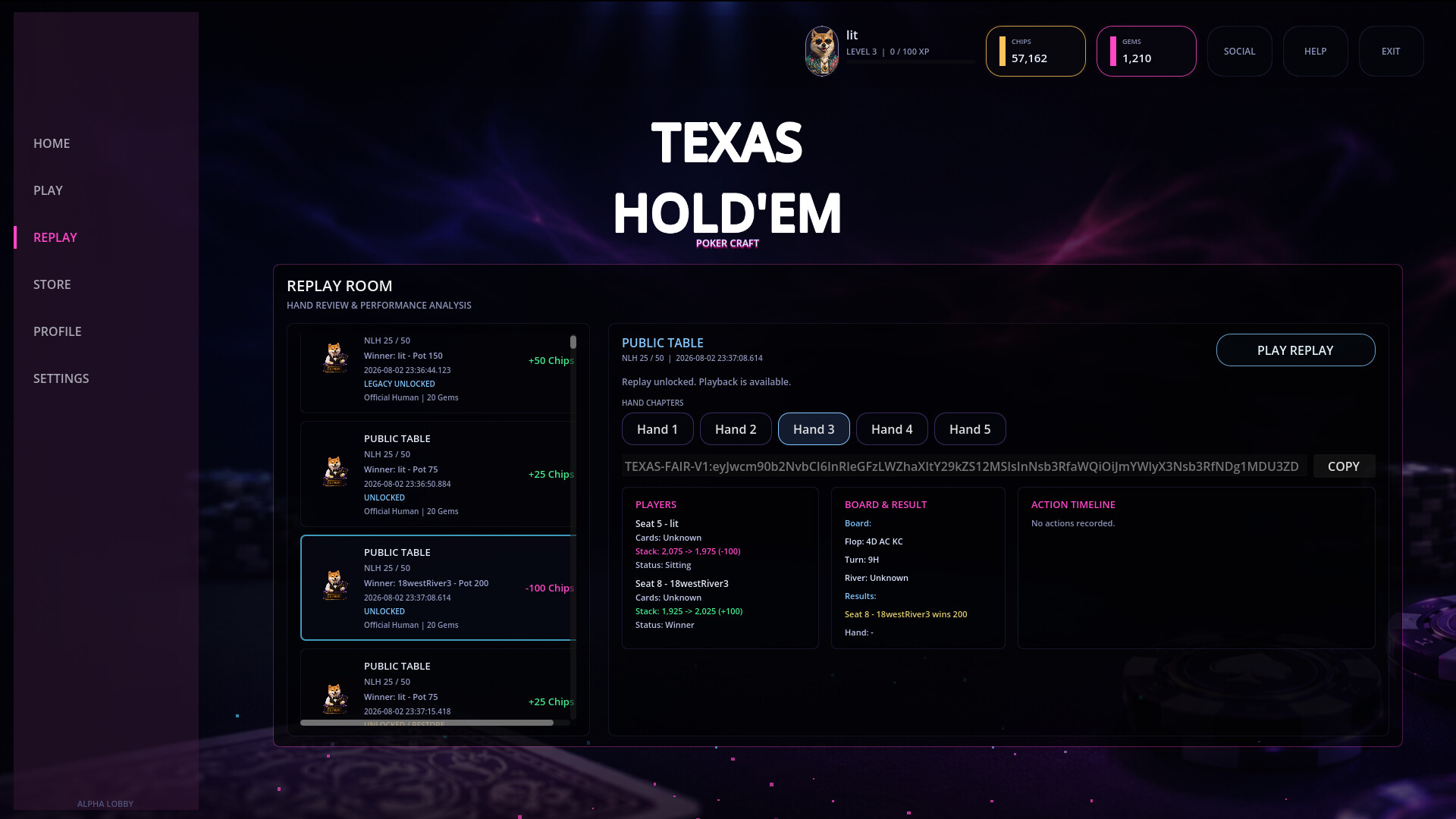 PokerCraft: Texas Hold'em screenshot 5