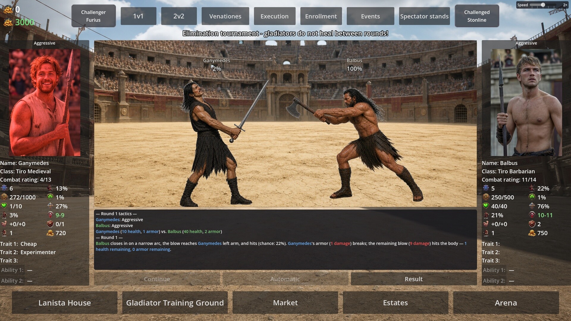 Ludus Manager: Gladiator Tycoon screenshot #2