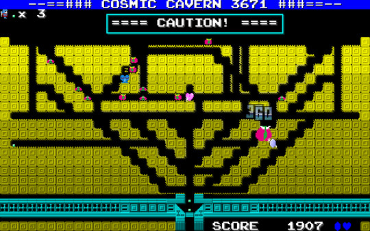 Screenshot z Cosmic Cavern 3671宇宙最大の地底最大の作戦