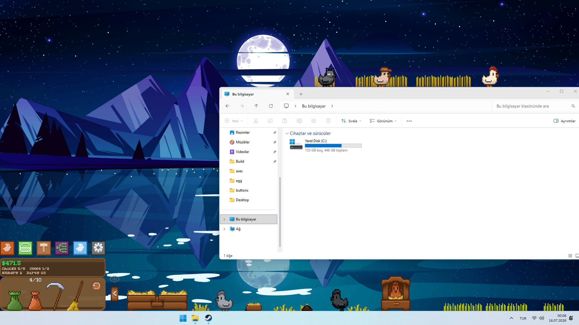 Taskbar Chickens screenshot 2