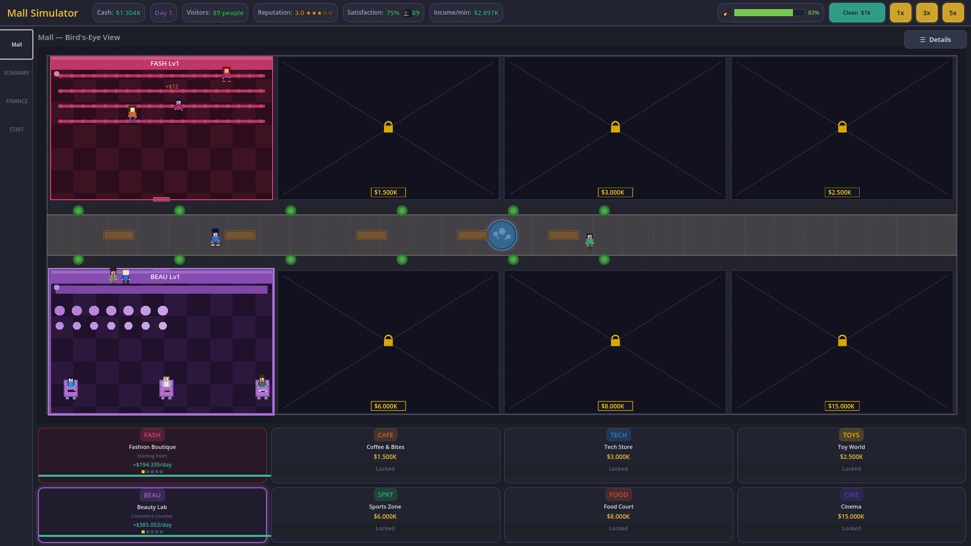 Idle Mall Simulator screenshot 2