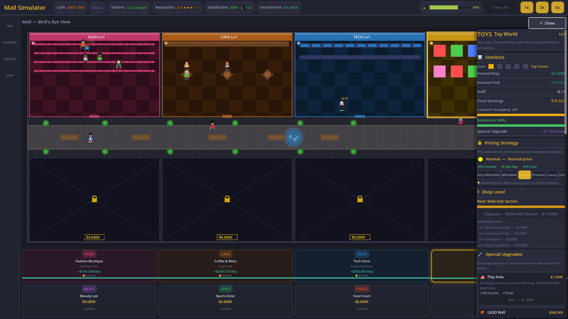 Idle Mall Simulator screenshot 1