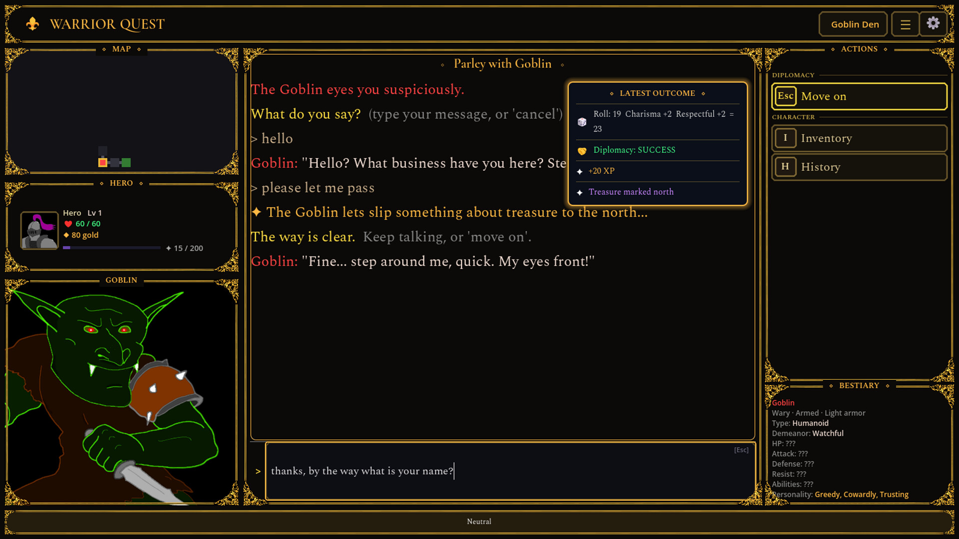 Warrior Quest screenshot 2