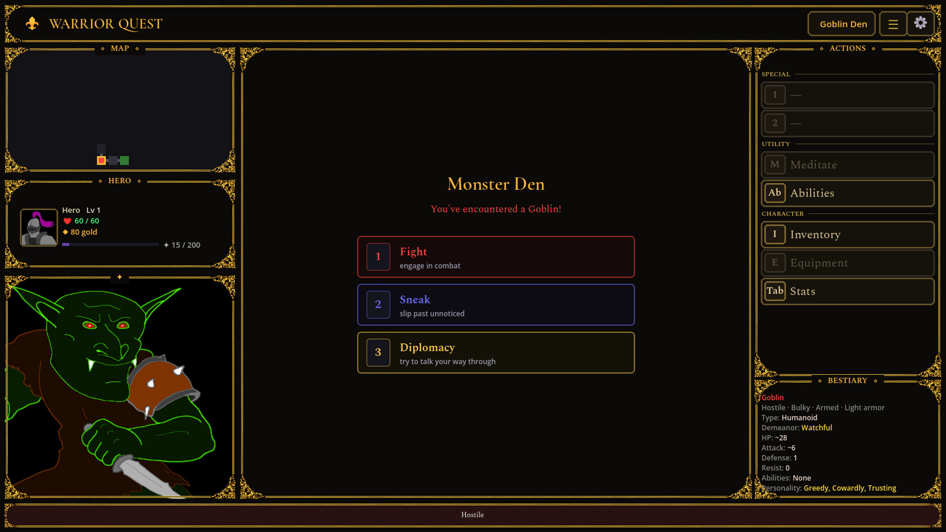Warrior Quest screenshot 1