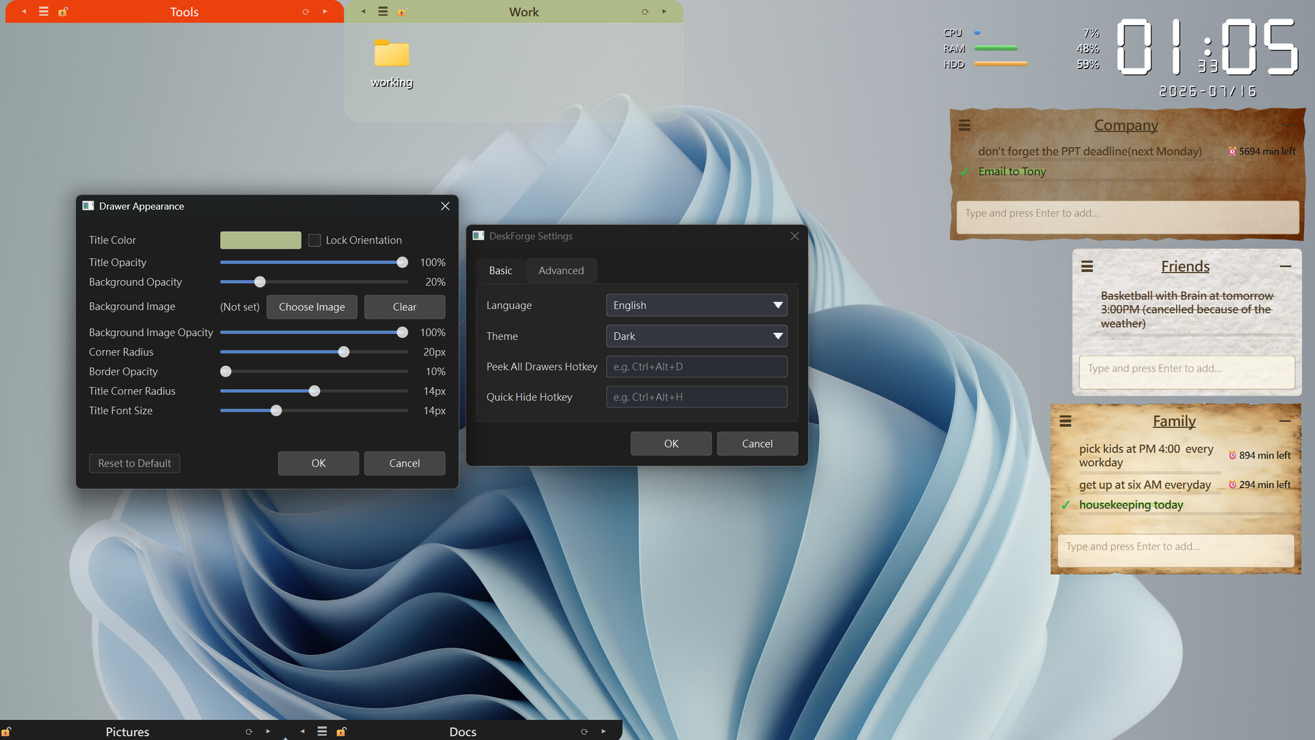 DeskForge screenshot 2