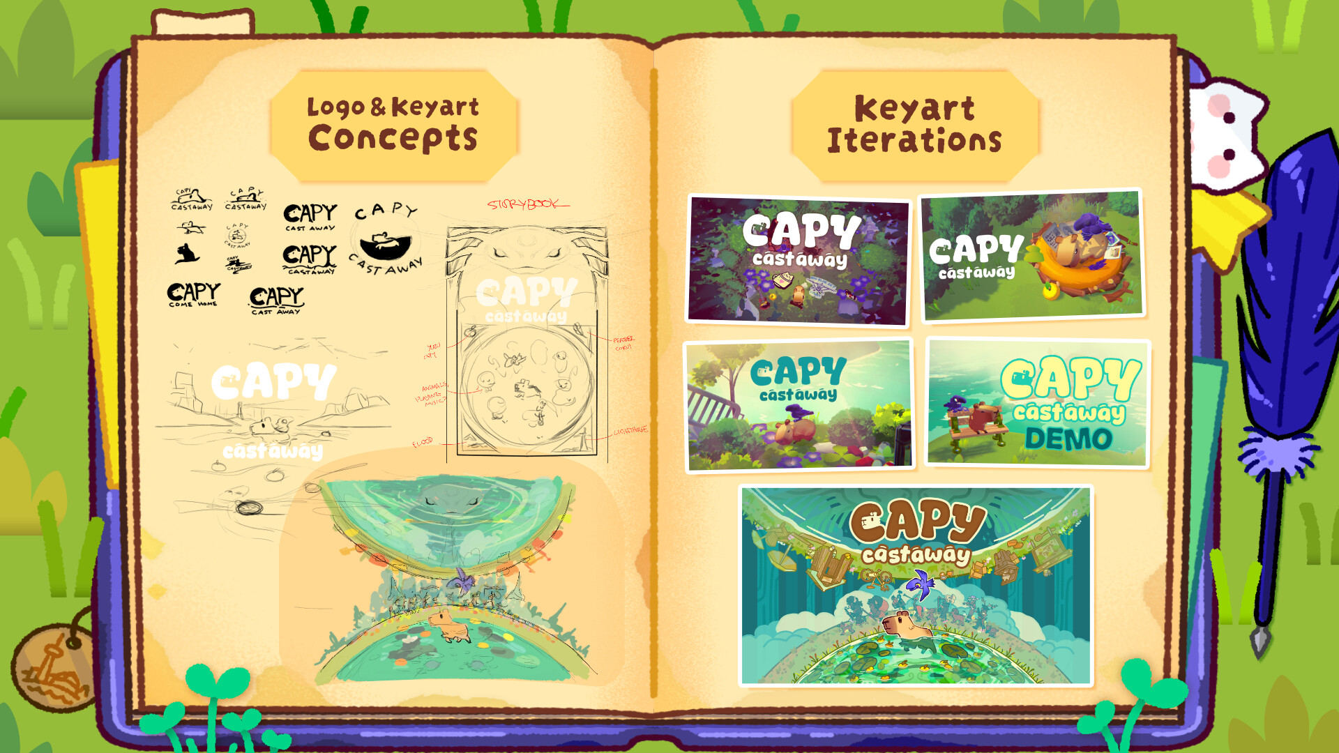Capy Castaway Digital Artbook Featured Screenshot #1