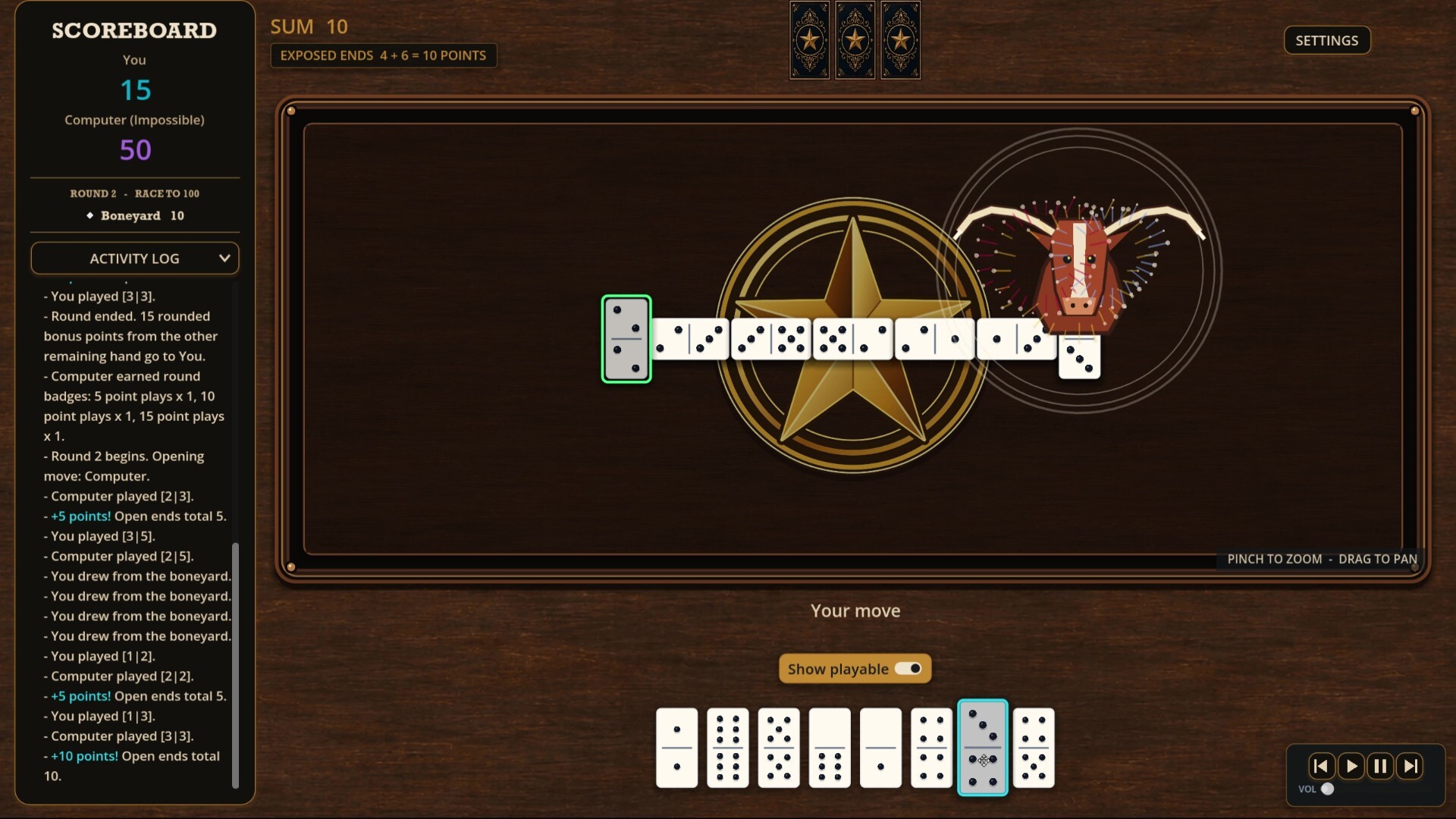 TEXAS DOMINOES screenshot 1