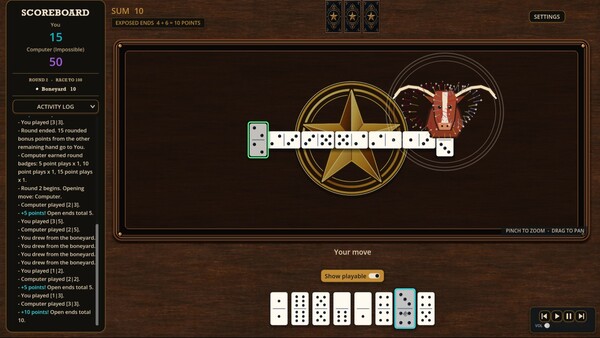 TEXAS DOMINOES screenshot 1