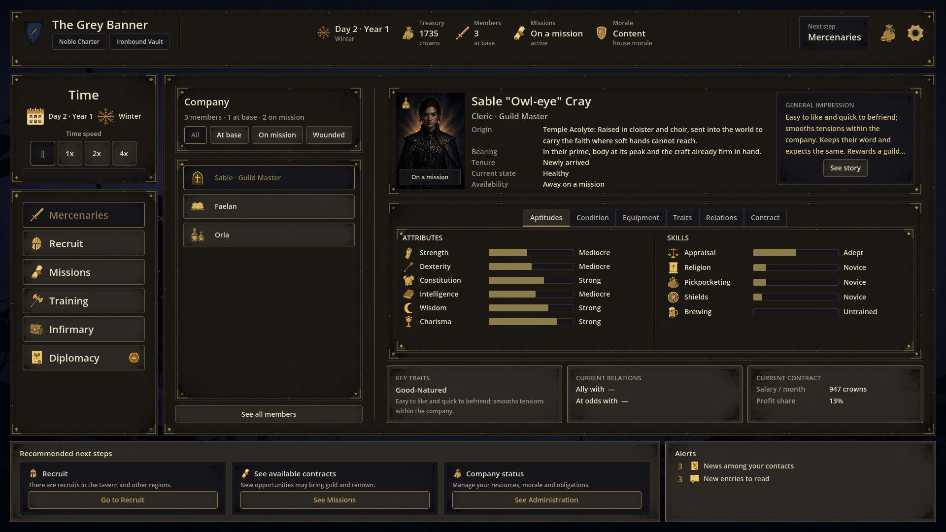 Mercenary Guild Manager screenshot 1