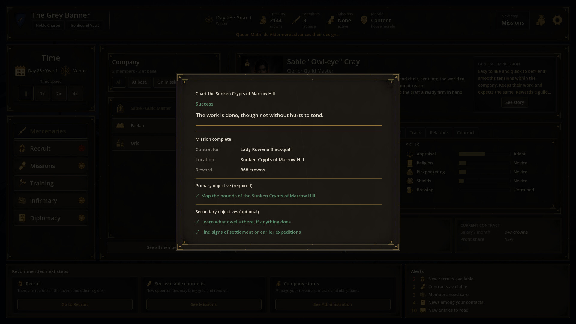 Mercenary Guild Manager screenshot 3