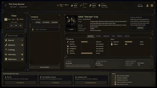 Mercenary Guild Manager video 2