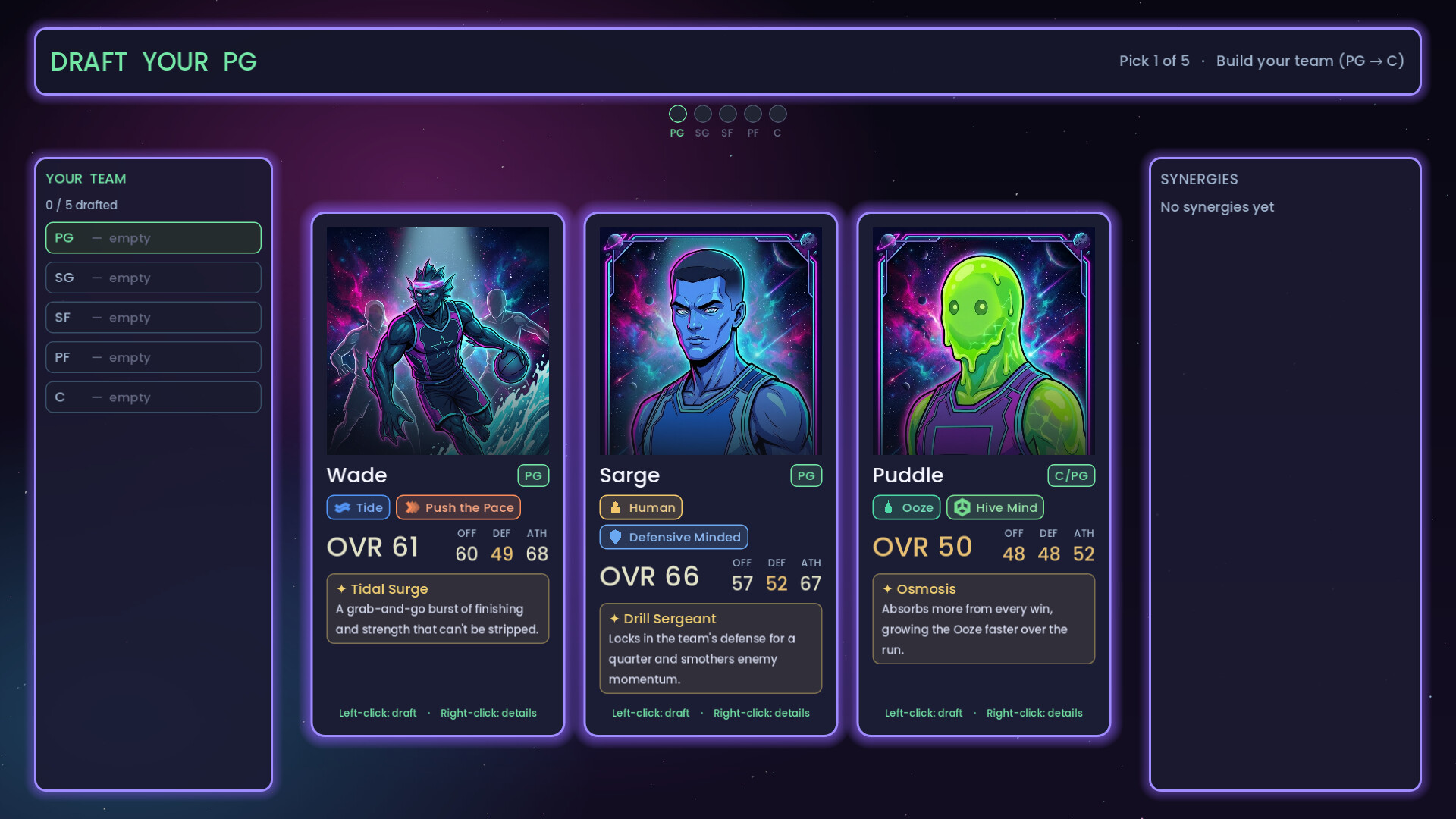 Cosmic Crossover: Roguelike Basketball screenshot 3