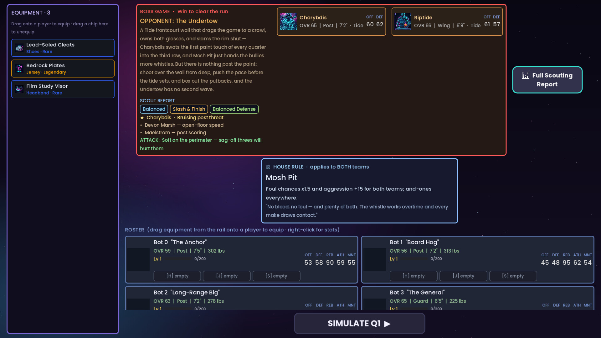 Cosmic Crossover: Roguelike Basketball screenshot 8