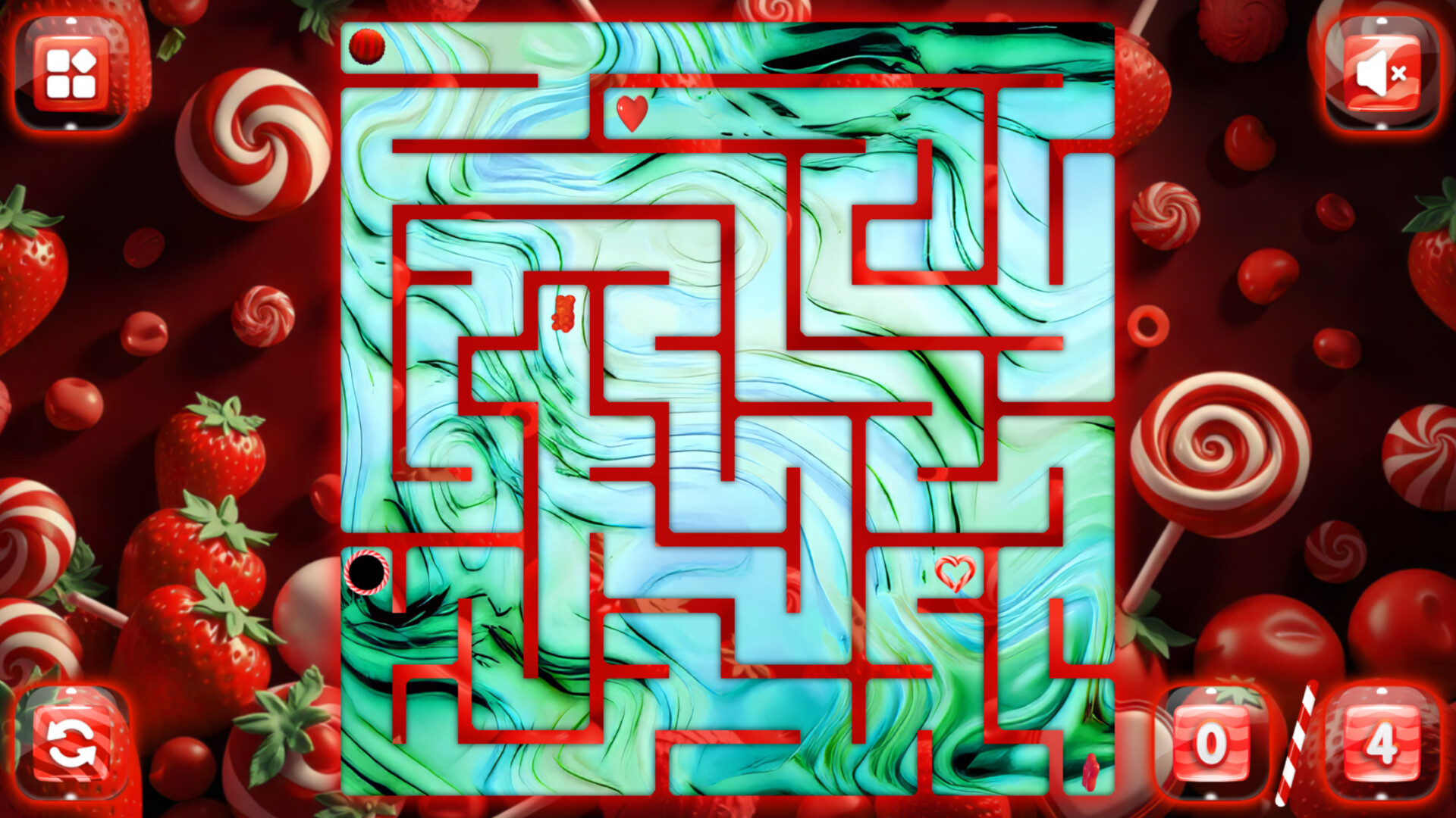 Sweetie Candy Maze: Crimson Strawberry screenshot #5