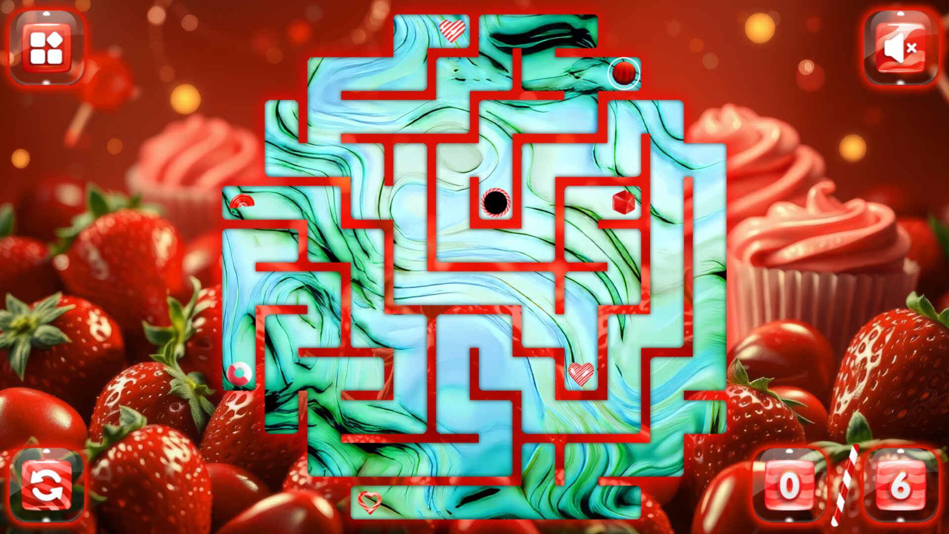 Sweetie Candy Maze: Crimson Strawberry screenshot #3
