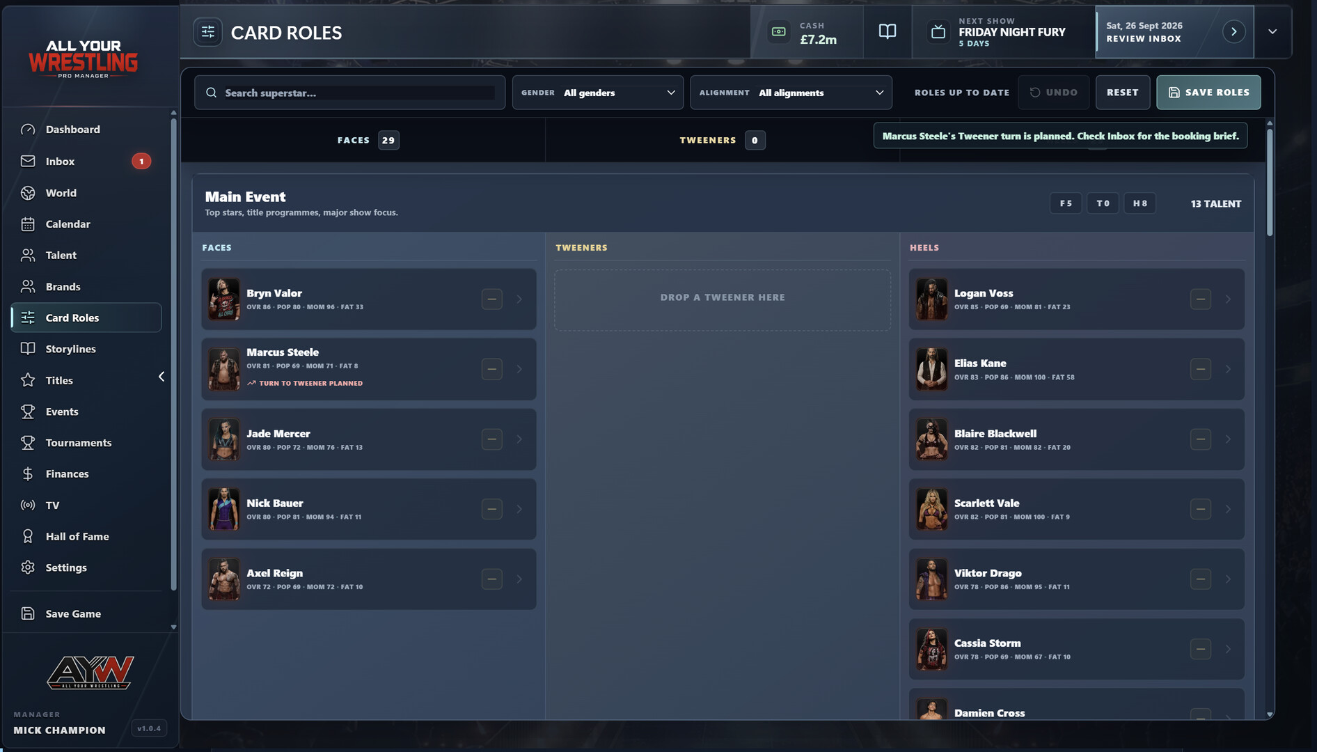 All Your Wrestling Pro Manager – Screenshot 12