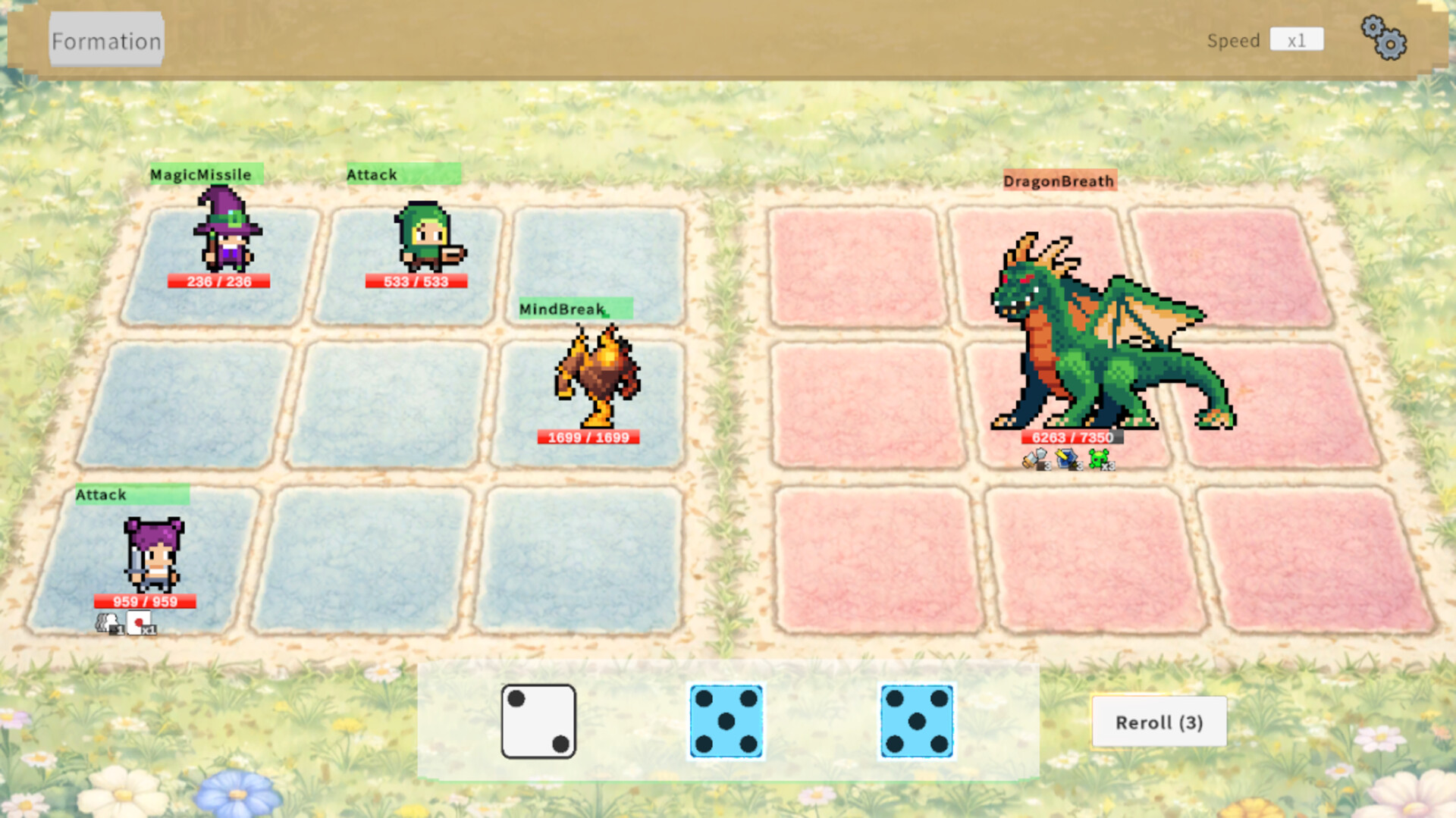 Triple Dice Monsters screenshot #1
