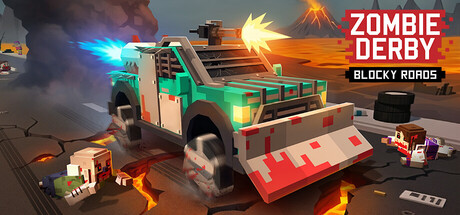 Zombie Derby: Blocky Roads header art