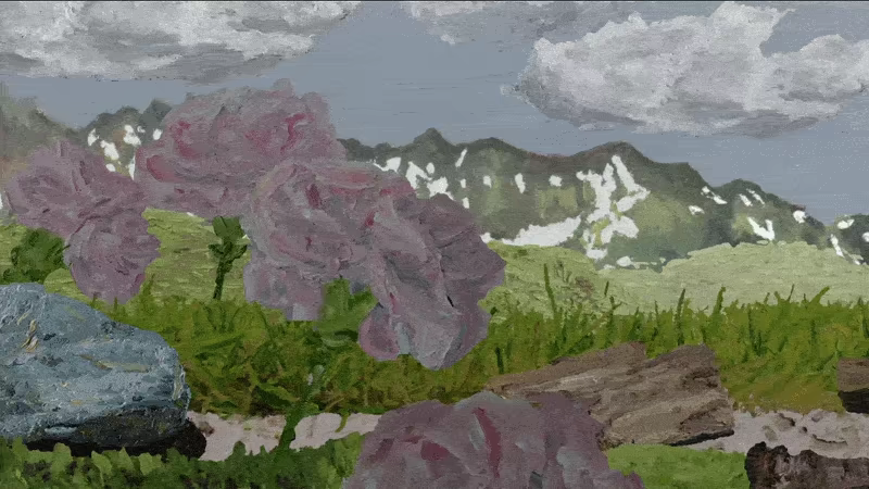 Best Viewed Up Close: Oil on Canvas video 2