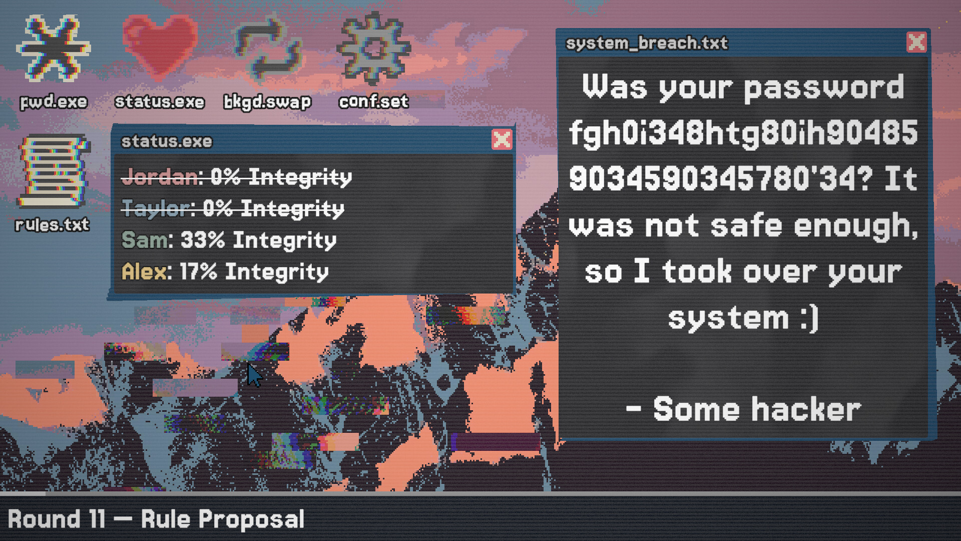 Password Not Valid – Screenshot 2