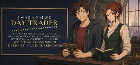 I Was a Failed Day Trader Who Lost Everything, But After Being Reincarnated in Another World, My Textbook Technical Analysis Actually Works and Now I'm the Richest Man in the Kingdom!? header art