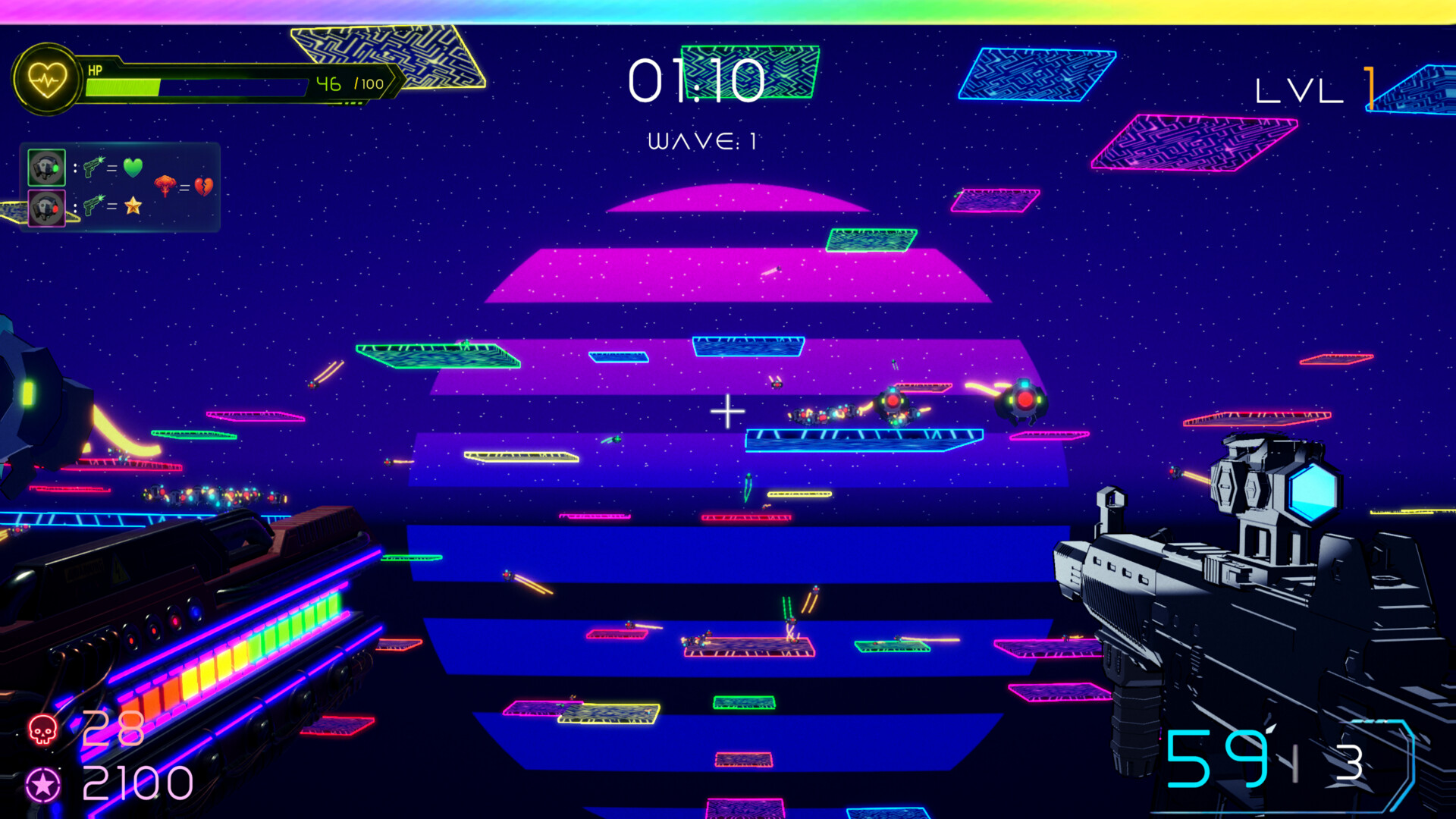 Neon One-Man Army screenshot 1