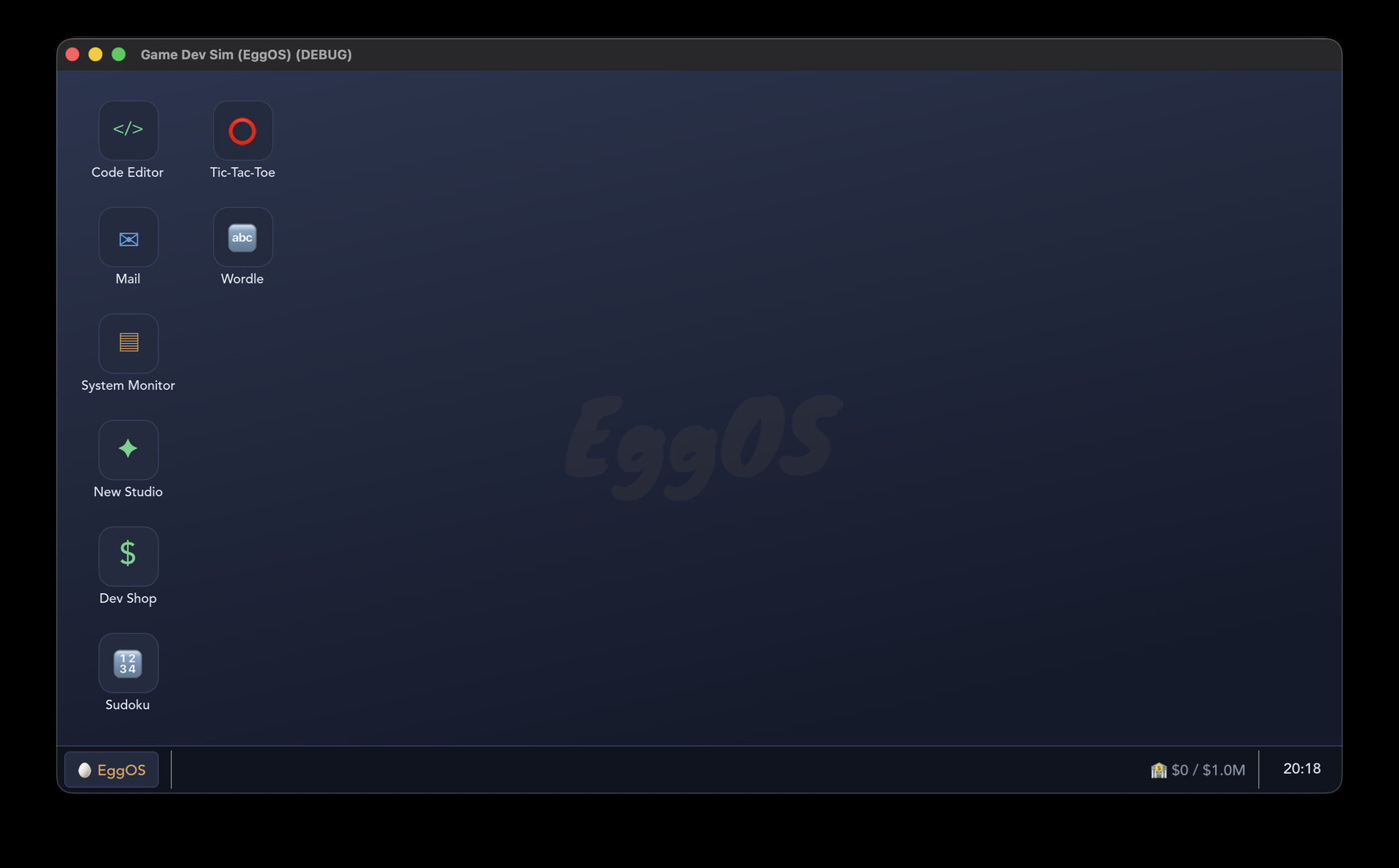 EggOS: Incremental Game Dev screenshot