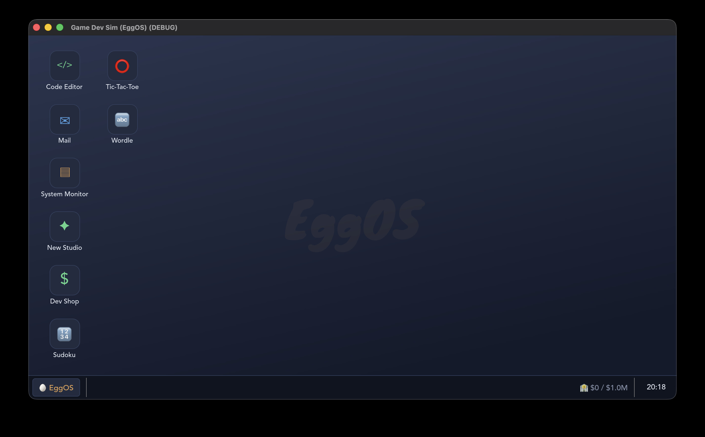 EggOS: Incremental Game Dev